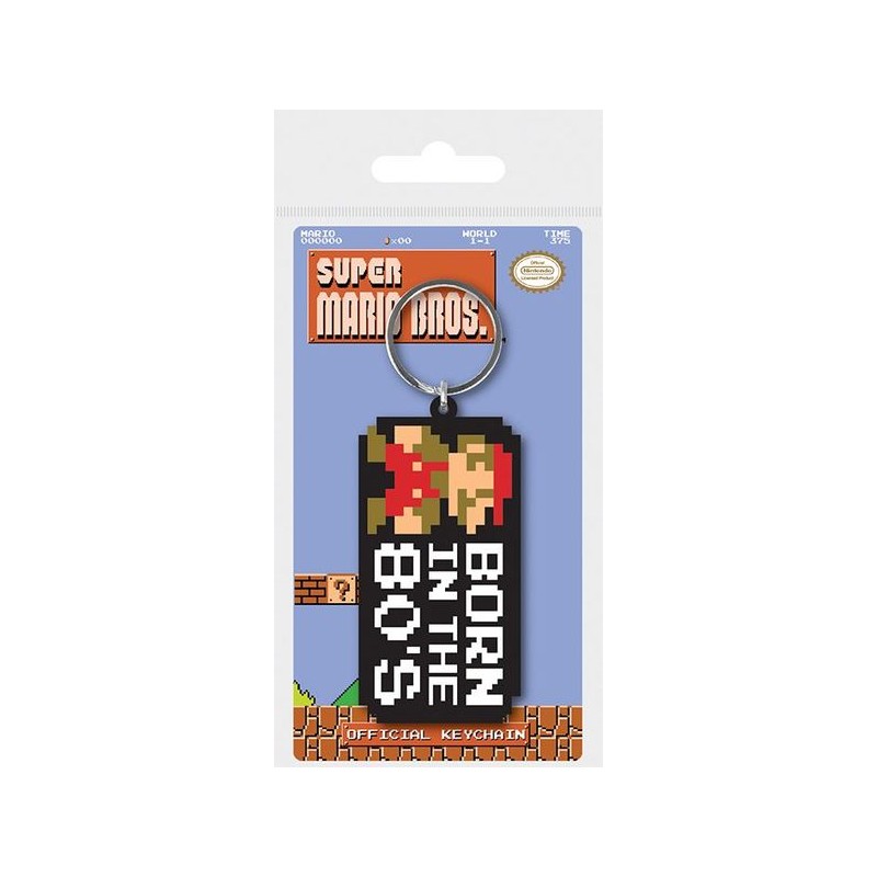 Super Mario: Born in the 80's Keychain