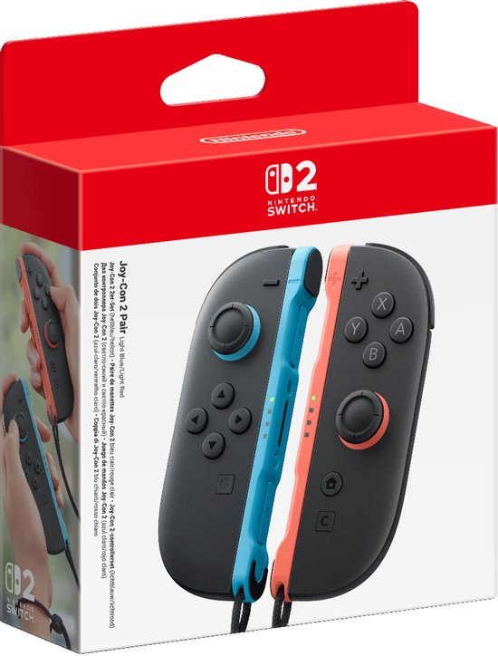 Nintendo Switch 2 Joy-Con Controller Pair - Light Blue/Light Red