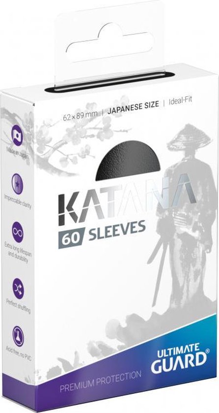 Ultimate Guard: Katana Sleeves Japanese Size (60) - Black