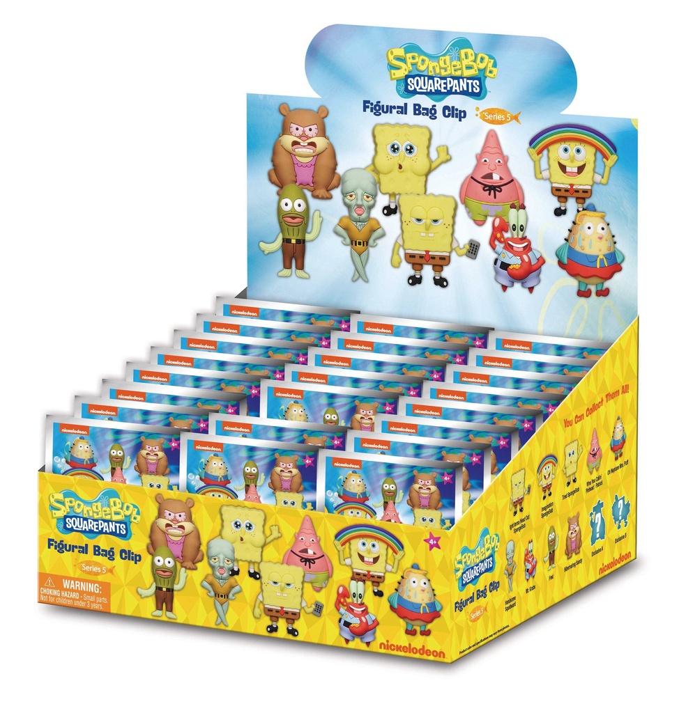 Spongebob Squarepants - Series 5 - Foam Bag Clip (1pcs)