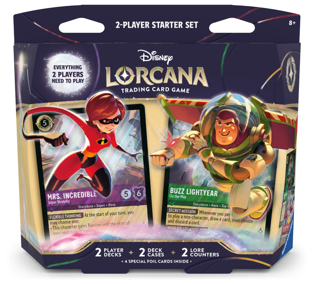 Disney Lorcana Wilds Unknown 2-Player Starter Set - Mrs. Incredible & Buzz Lightyear