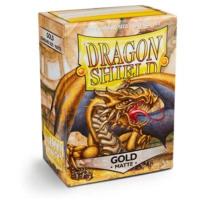 Dragon Shield: Matte Sleeves - Gold (Standard Size)
