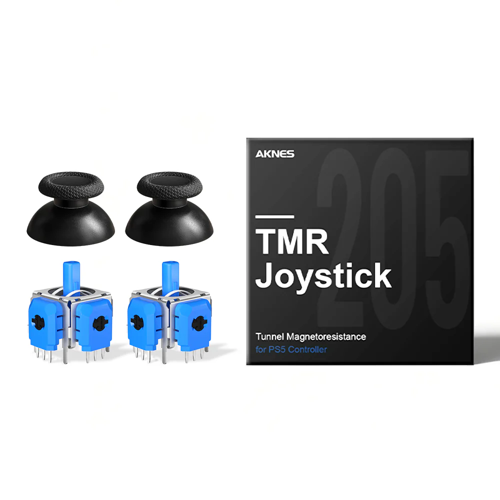TMR Sensor Hall Effect Sticks set met Thumbgrips (Incl. Montage)
