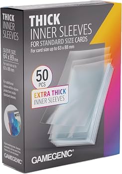 Gamegenic Thick Inner Sleeves 63x88mm (Standard Size)
