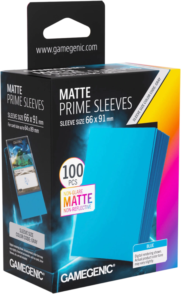 Gamegenic Matte Prime Blue Sleeves 66x91mm