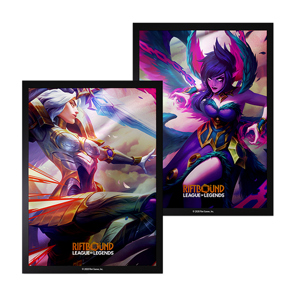Riftbound League of Legends Vendetta Art Sleeves - Kayle vs Morgana 