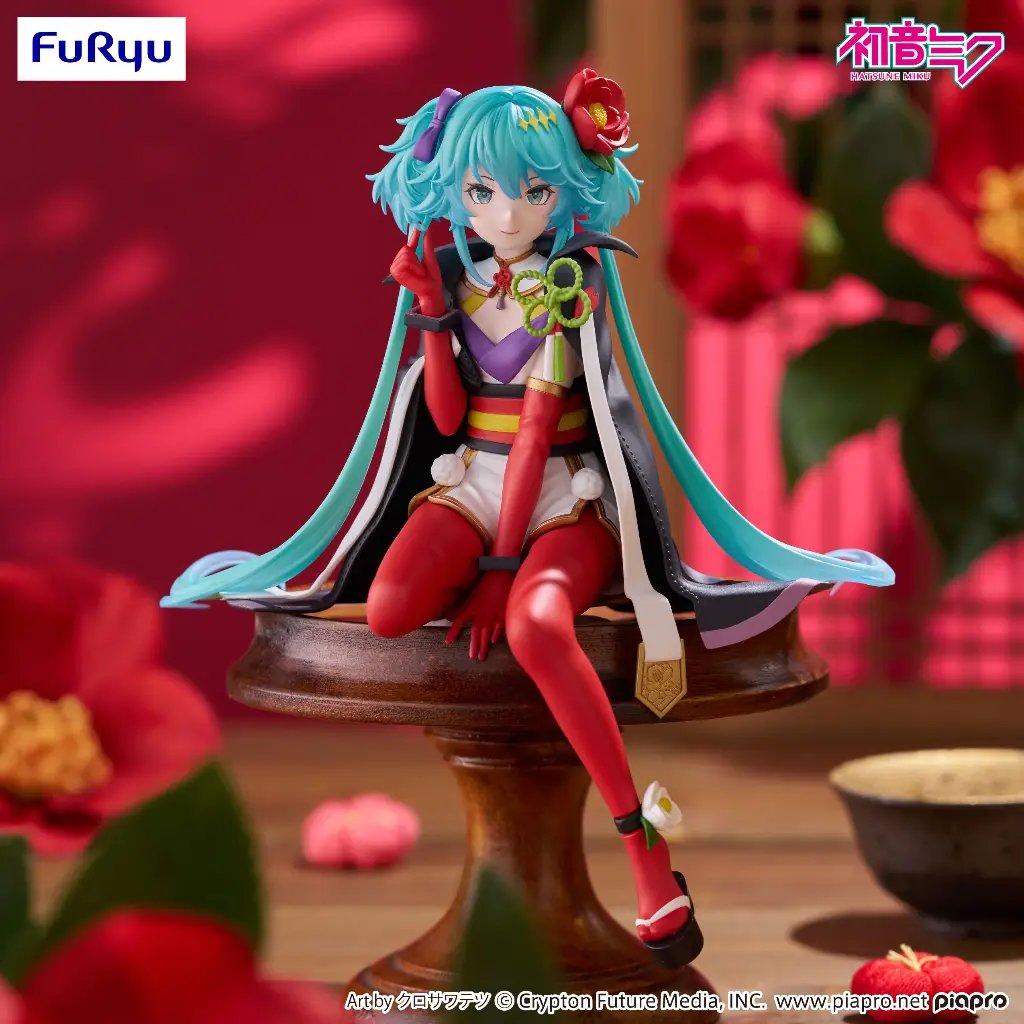 HATSUNE MIKU - Flower Fairy Camelia - Statue Noodle Stopper 15cm