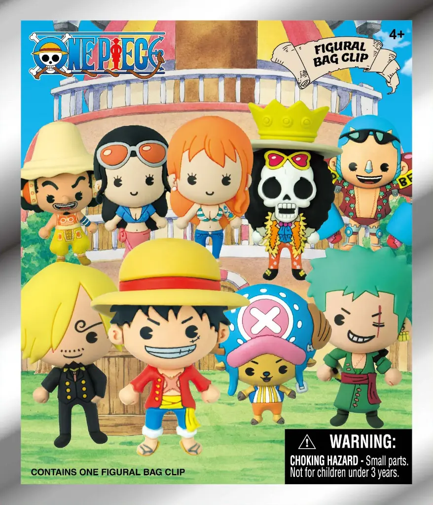 ONE PIECE - Series 1 - 3D Foam Bag Clip