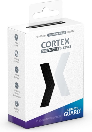 Ultimate Guard: Cortex Sleeves Matte Standard Size (100) - Black