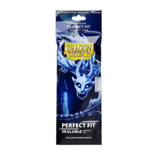 Dragon Shield: Inner Sleeves - Perfect Fit Japanese (Clear) (Resealable) (100pcs)