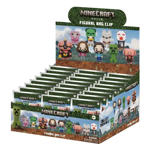 Minecraft Movie - 3D Foam Bag Clip Series 1 (1pcs)