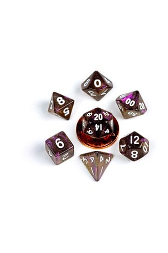Mini Polyhedral Dice Set: Stardust Supervolcano
