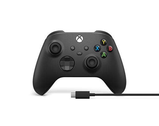 Xbox Wireless Controller Carbon Black + USB Cable