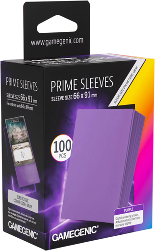 Gamegenic Prime Purple Sleeves 66x91mm