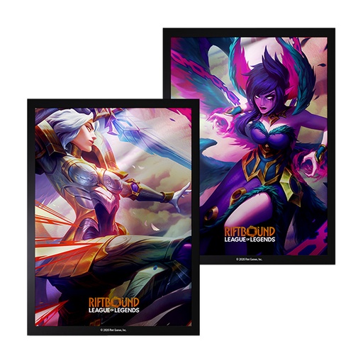 Riftbound League of Legends Vendetta Art Sleeves - Kayle vs Morgana 