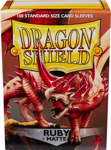 Dragon Shield: Matte Sleeves - Ruby (100pcs)